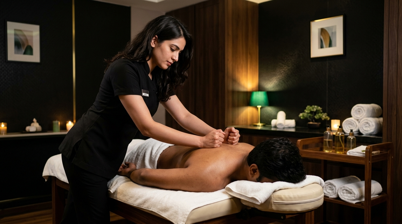 Deep tissue therapy near HMT Nagar