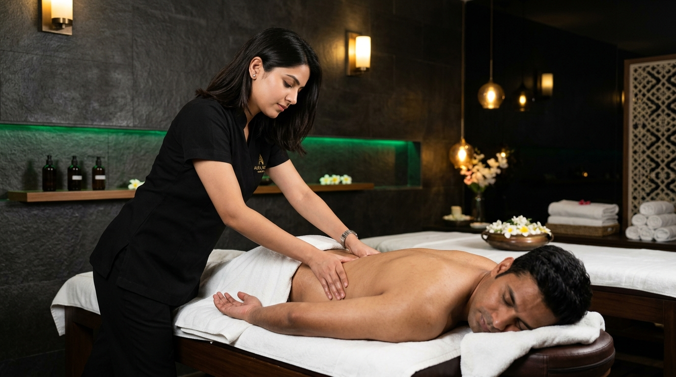 Swedish massage room near Mallapur